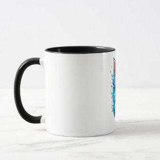 Color Burst Cat – Vivid Paint Splash Graphic Mug