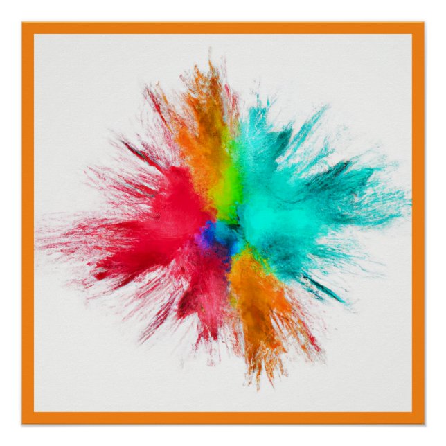 Color Burst Centerpiece Art Poster (Front)