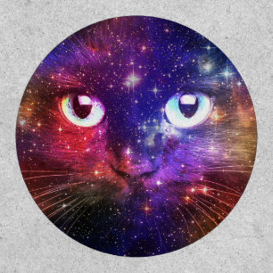 Color Burst Galaxy Cat Patch