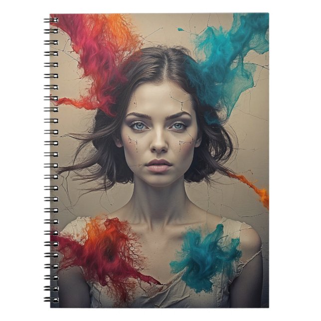 Color Burst Muse Notebook (Front)
