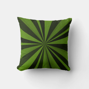 Color Burst - Olive Green Throw Pillow