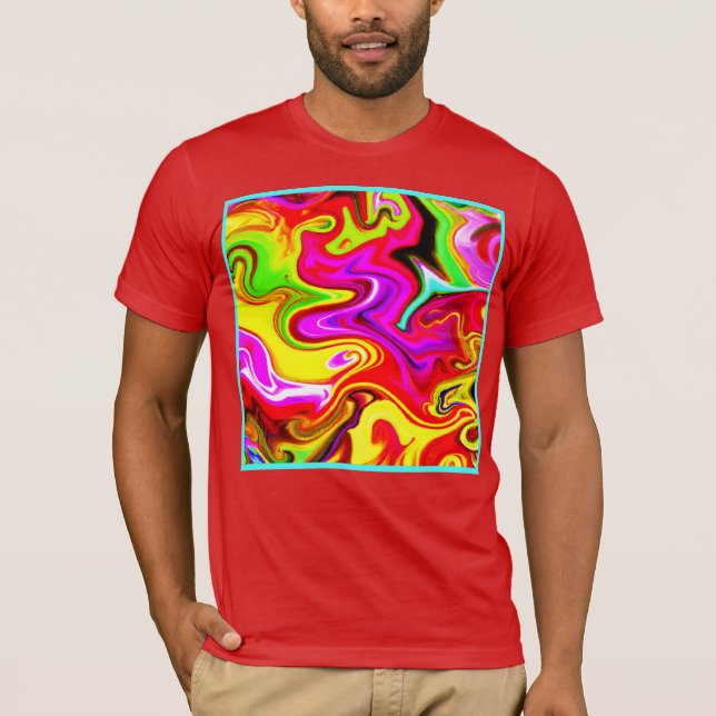 Color Burst Pattern T-Shirt (Front)