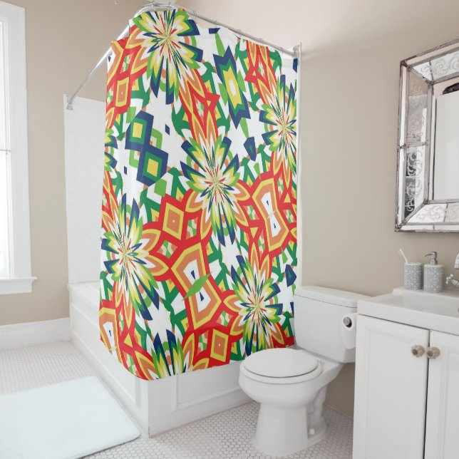 Color Burst Shower Curtain (In Situ)
