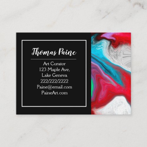 Color Burst Swirl Business Card