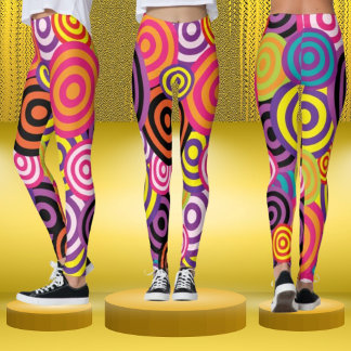 "Color Burst Target Leggings" Leggings