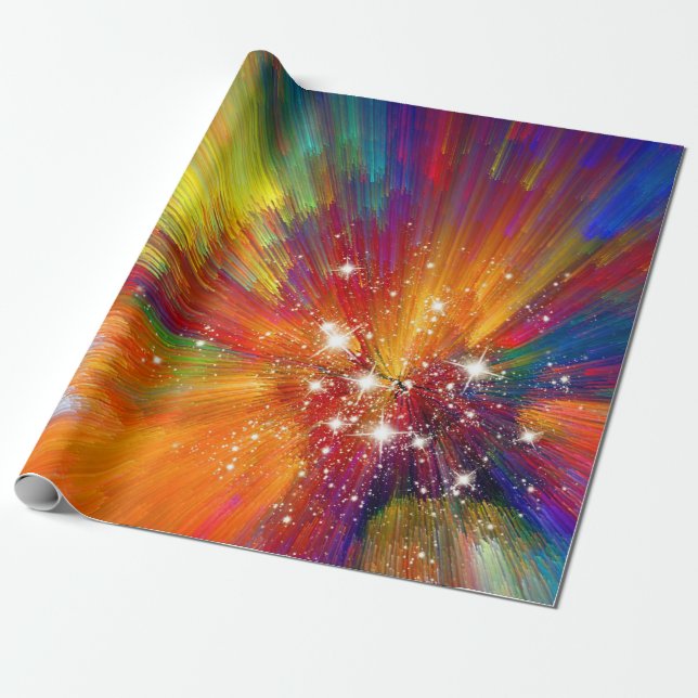 Color Burst Wrapping Paper (Unrolled)