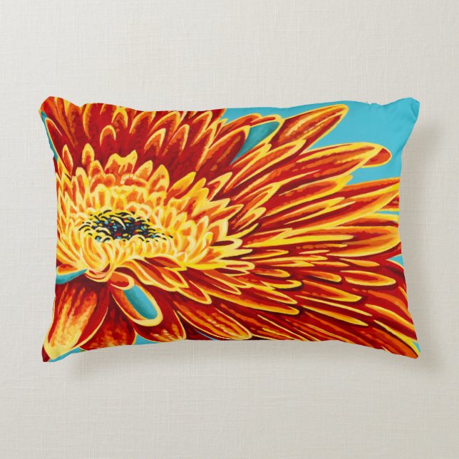 Color Bursts I Accent Pillow (Front)