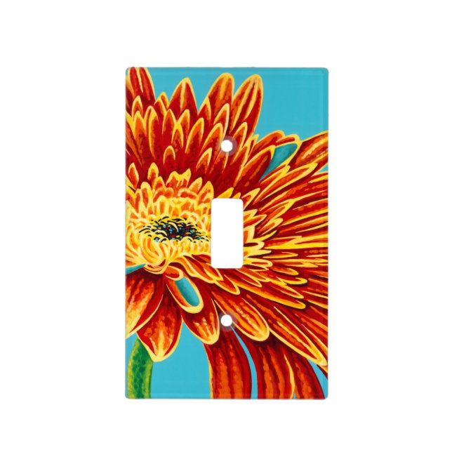 Color Bursts I Light Switch Cover (Front)