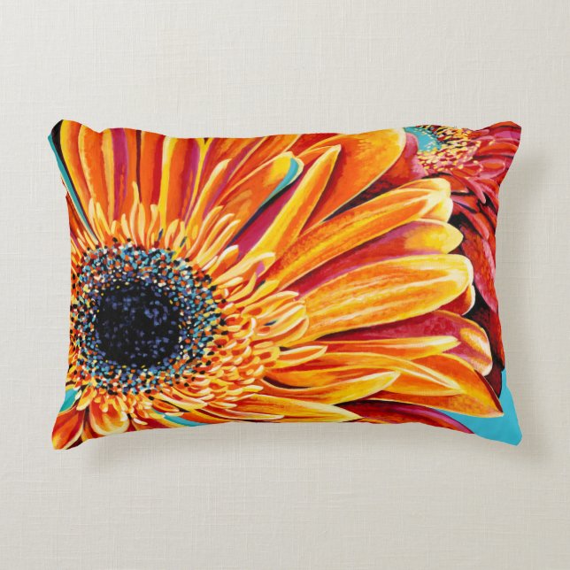 Color Bursts II Accent Pillow (Front)