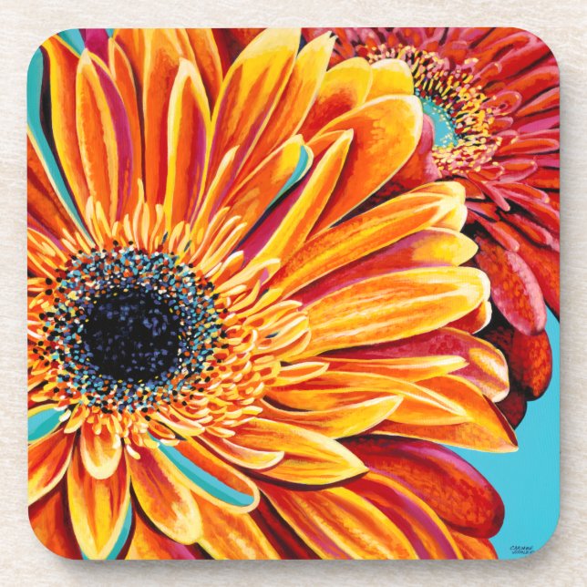 Color Bursts II Beverage Coaster (Front)