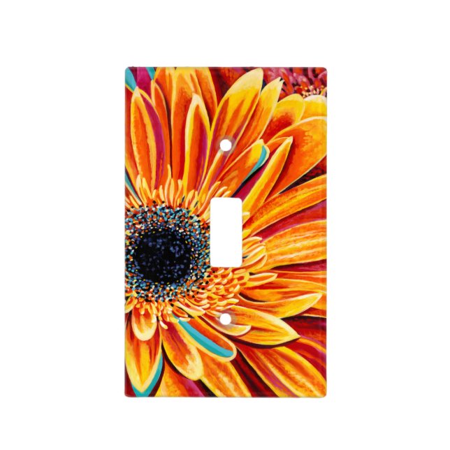 Color Bursts II Light Switch Cover (Front)