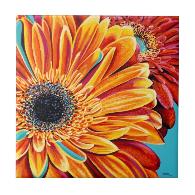 Color Bursts II Tile (Front)