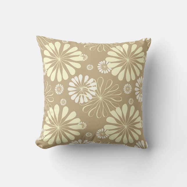 Color Bursts Throw Pillow (Front)
