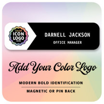 Color Business Logo Black White Classic Chevron ID