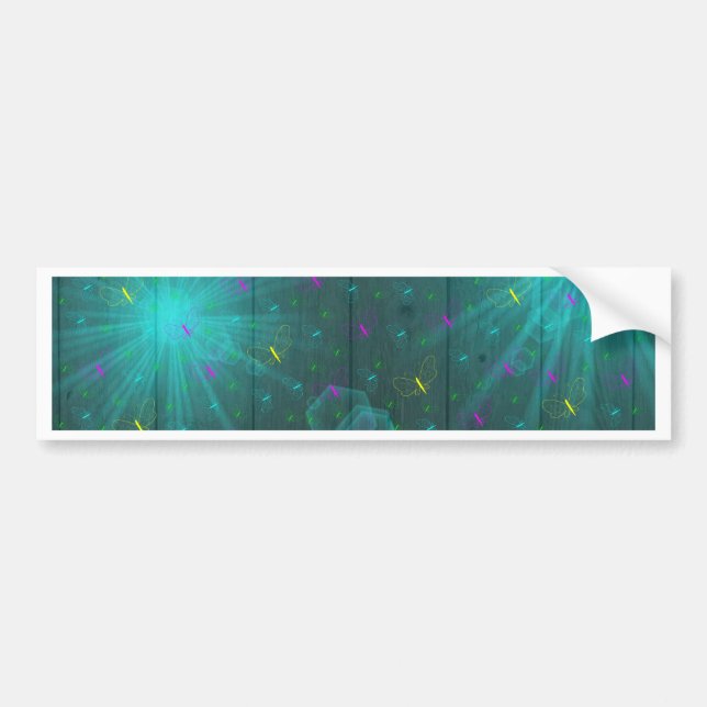 color butterfly bumper sticker (Front)
