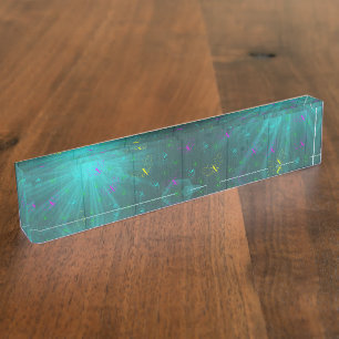 color butterfly desk name plate