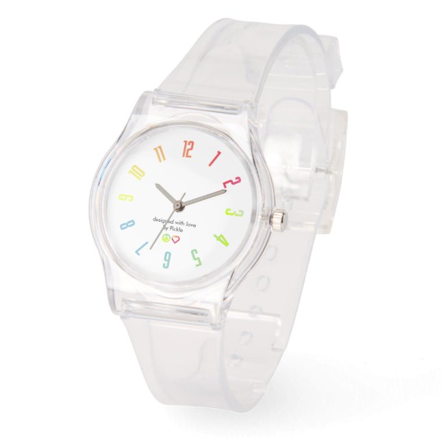 Color by Number Gradient Clear Watch (Angle)