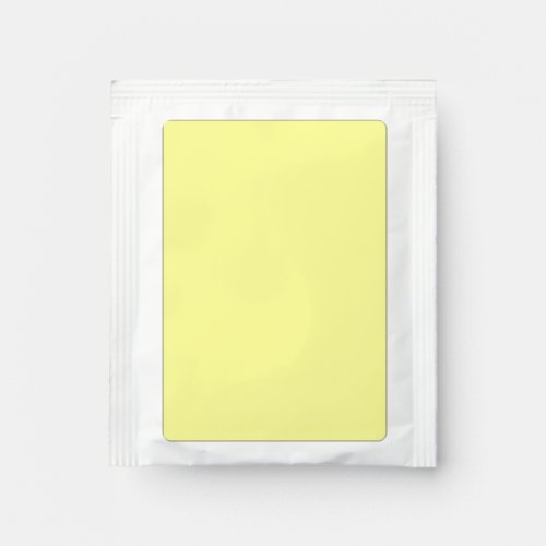 color canary yellow tea bag drink mix
