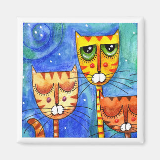Color Cats - Magnet