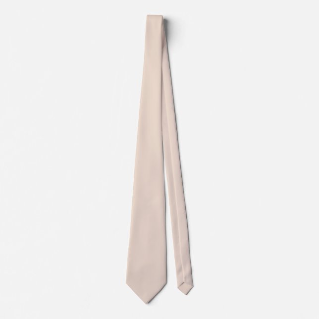 color champagne pink neck tie (Front)