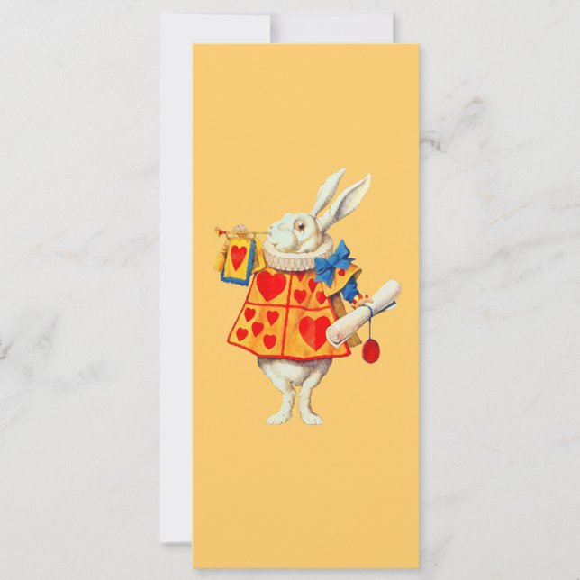 COLOR CHANGE Rabbit in Alice Wonderland ~ Invites (Front)