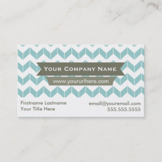 Color Changeable Modern Chevron Business Cards