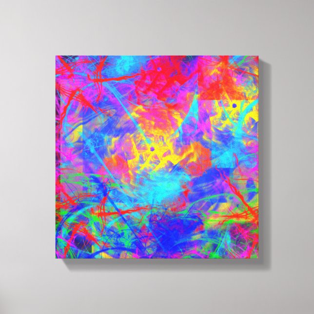Color Chaos Canvas Print (Front)