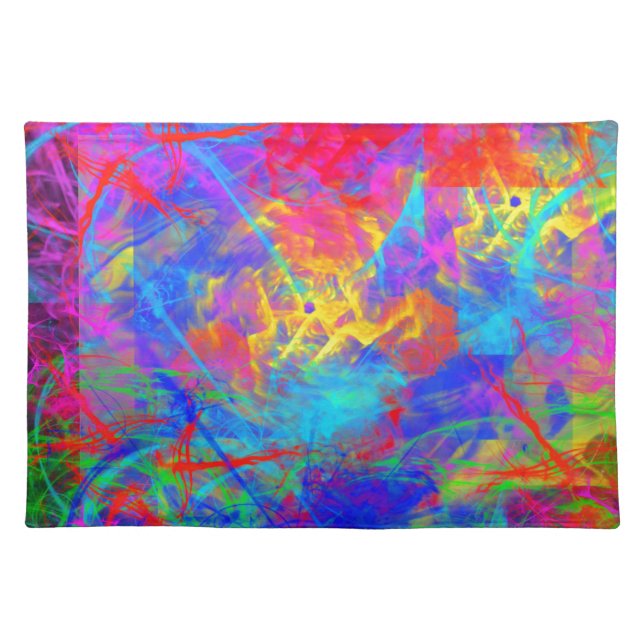 Color Chaos Cloth Placemat (Front)