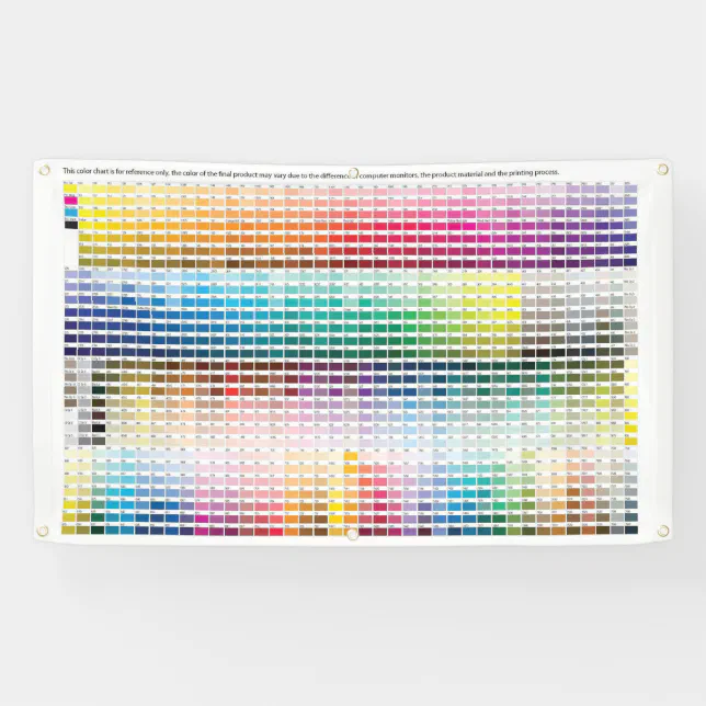 color chart banner | Zazzle