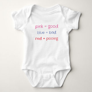 Color chart for babies baby bodysuit