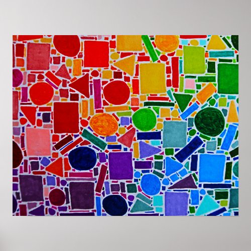Color Chart Geometric Mosaic