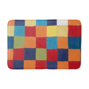 Color Chart 'Qu 1' by Paul Klee Bath Mat