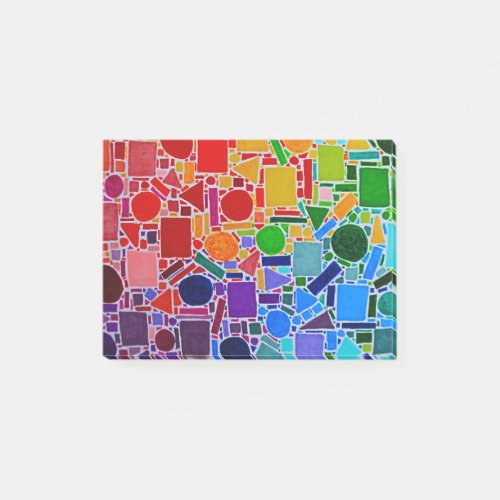 Color Chart Rainbow Collage Modern Abstract Art Post_it Notes