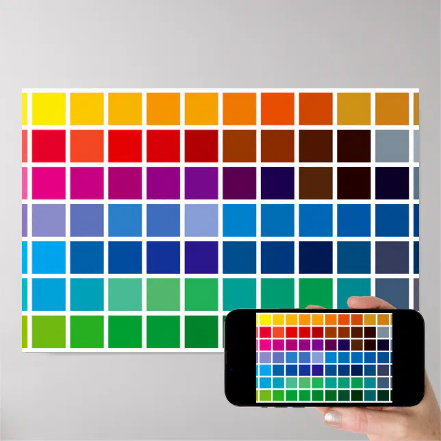 color chart texture pattern background code palett | Zazzle