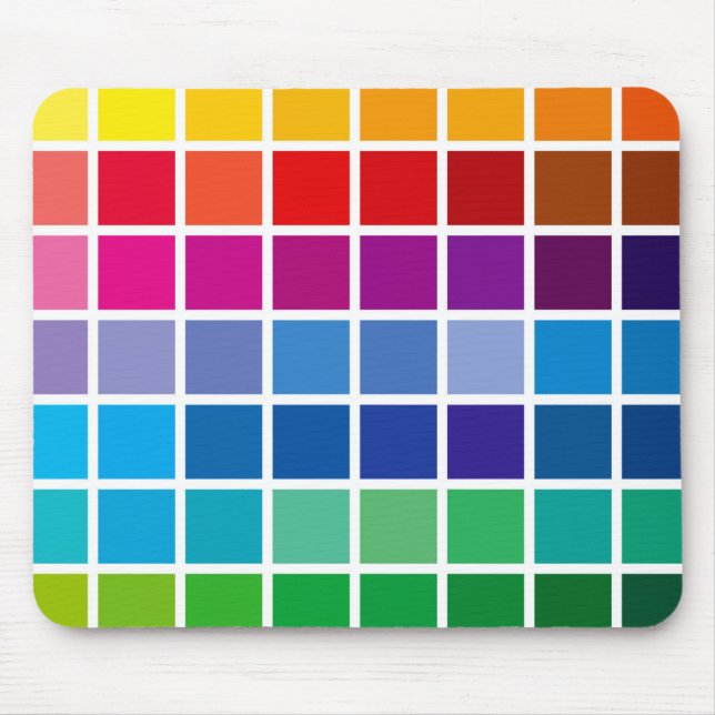 color chart texture pattern background code palett mouse pad (Front)
