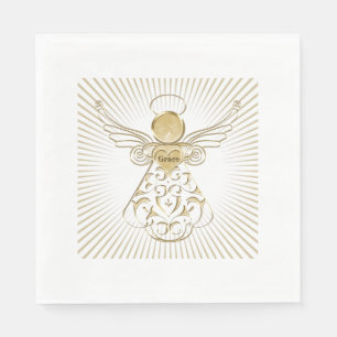 Color Choice: Christmas Angel of Grace Sunbeams Paper Napkins