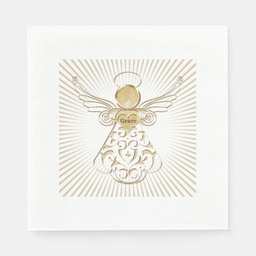 Color Choice Christmas Angel of Grace Sunbeams Paper Napkins