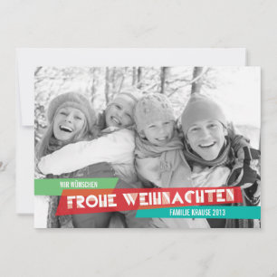 Color Christmas card pop