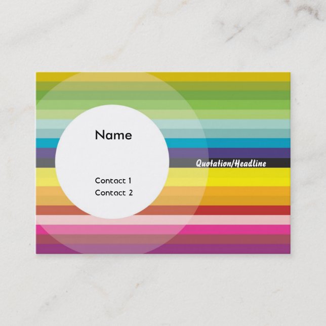 COLOR_chubby blank version I Business Card (Front)
