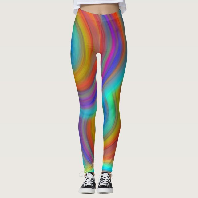 Color Churn Leggings by Julie Everhart (Front)