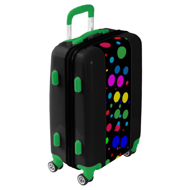 Color Circles Polka Dot Balloons Luggage
