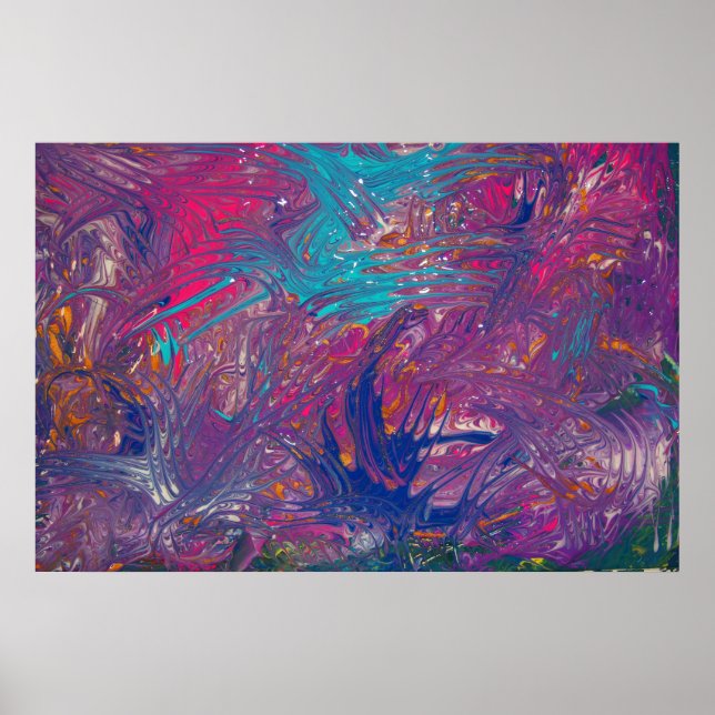 Color Claws Vortex Design Poster (Front)