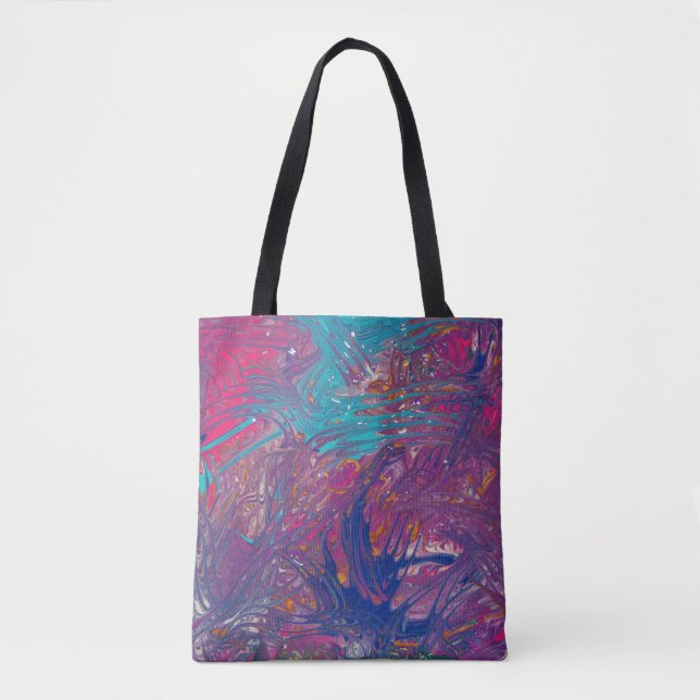 Color Claws Vortex Design Tote Bag (Front)