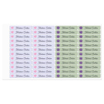 Color Coded Boy Girl Custom Vinyl Kid Name School