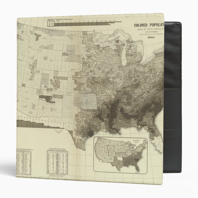 color coded population by counties binder (Front/Inside)