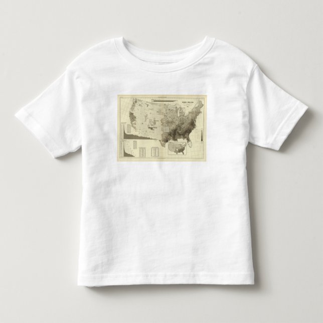 color coded population by counties toddler t-shirt (Front)