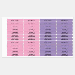 Color Coded Twin Daycare Clothing Kids' Labels