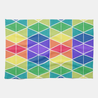 color collector triangles kitchen towel