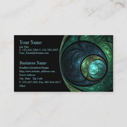 Customizable Color Conception Business Card