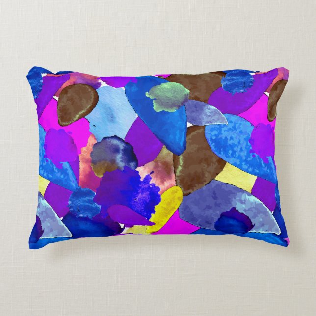 Color crash 4 accent pillow (Front)